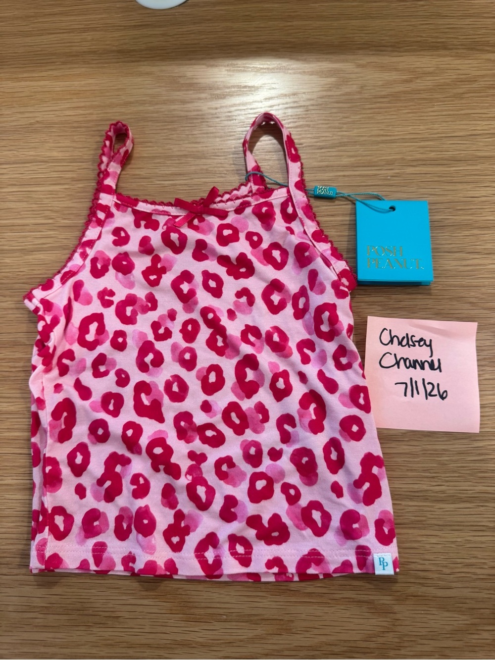 Posh Peanut Pink & Magenta Leopard Print Tank